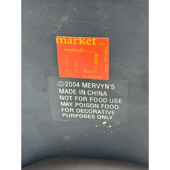 Mervyn's 2004 market sklep green floral canister lid storage home decor READ - Picture 8 of 8